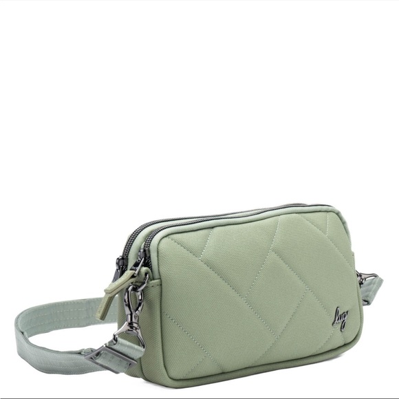 COPY - NWT Lug Coupe XL Matte Luxe VL Convertible Crossbody Bag in Sage - Picture 4 of 8